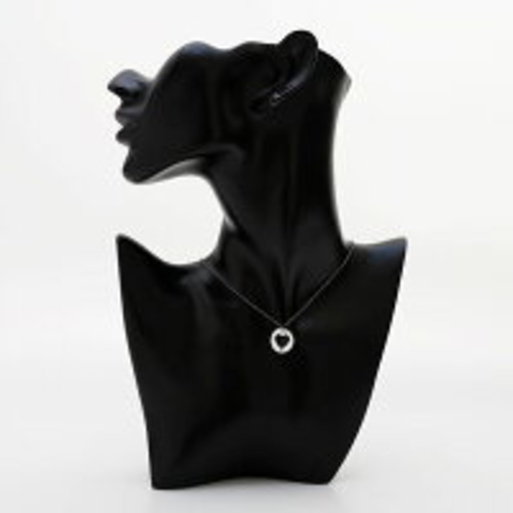 Tiffany Stencil Heart Silver Necklace - Picture 8 of 9